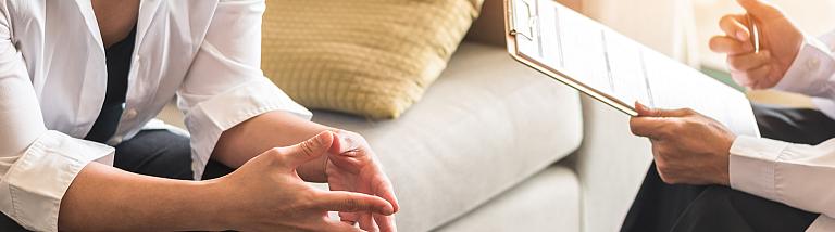 Patient and provider talking